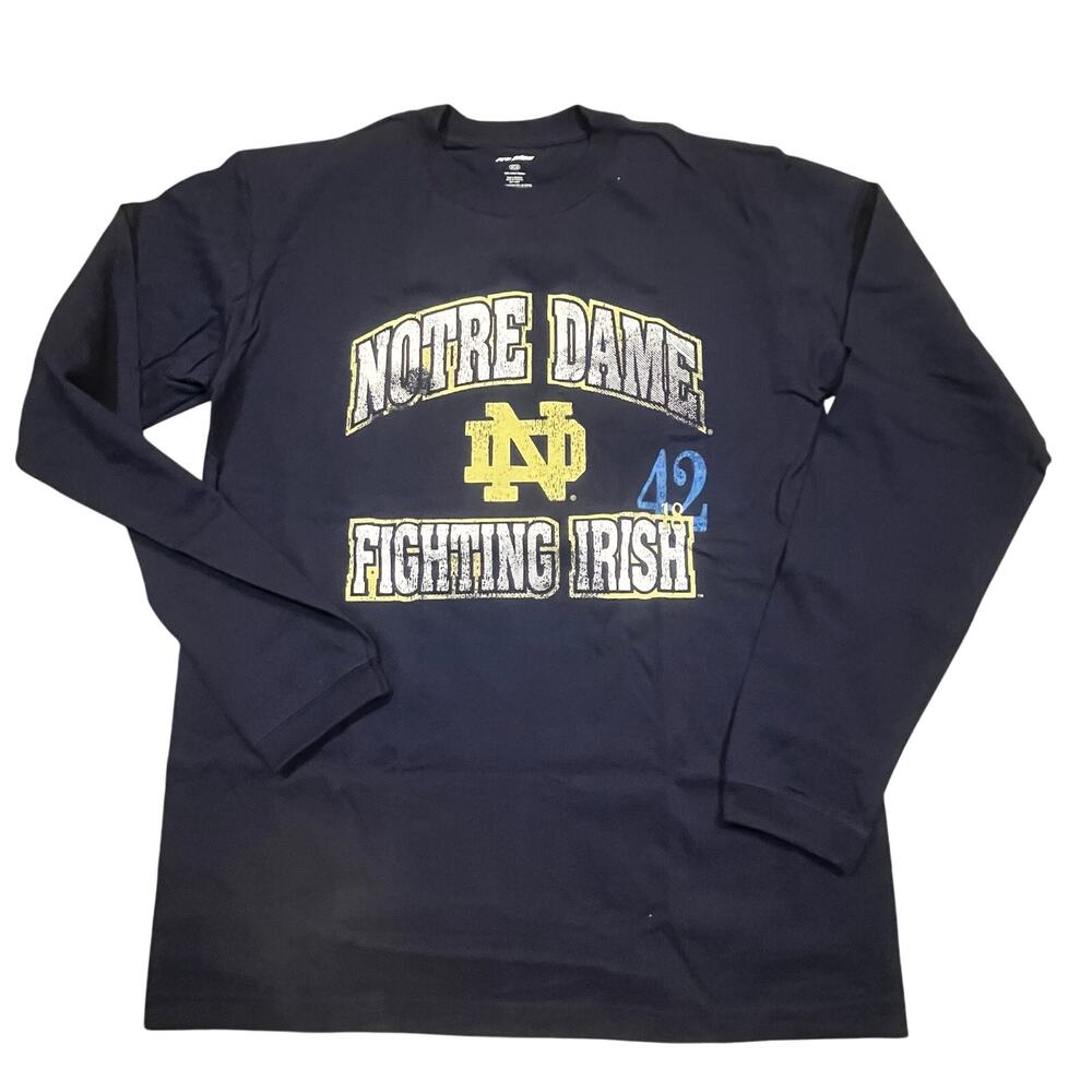 Notre Dame Fighting Irish Long Sleeve Shirt Men M College Football Graphic‎ Tee